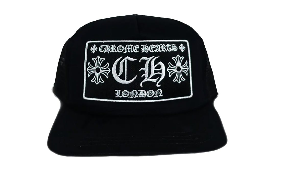 TRUCKER HAT "LONDON - Black/White" CHRM0939