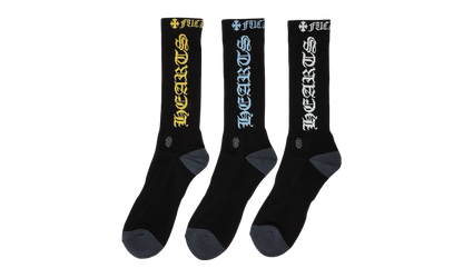 Chrome Hearts Socks (3 Packs) "Multicolor" CHRM0161