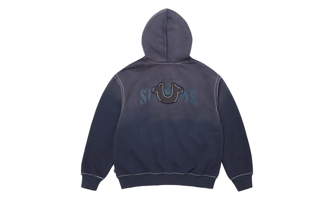 True Religion® Zip Up Hooded Sweatshirt "FW25 - Navy" SU26477
