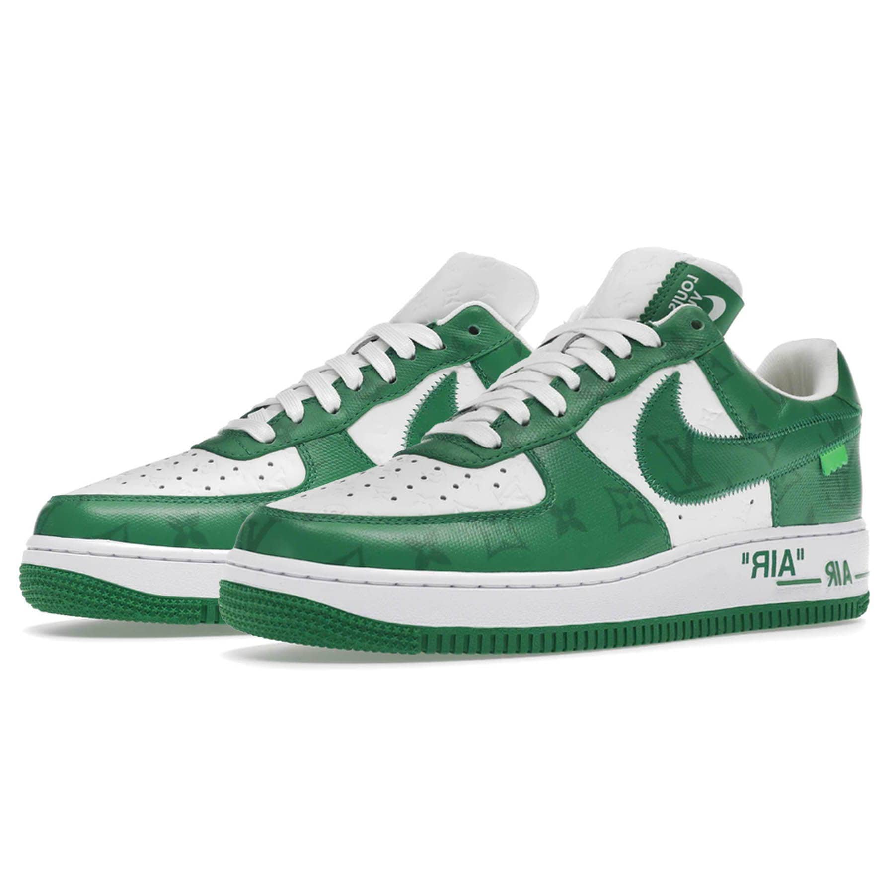 Louis Vuitton Nike Air Force 1 Low By Virgil Abloh White Green Secondary image