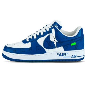 Louis Vuitton Nike Air Force 1 Low By Virgil Abloh White Royal
