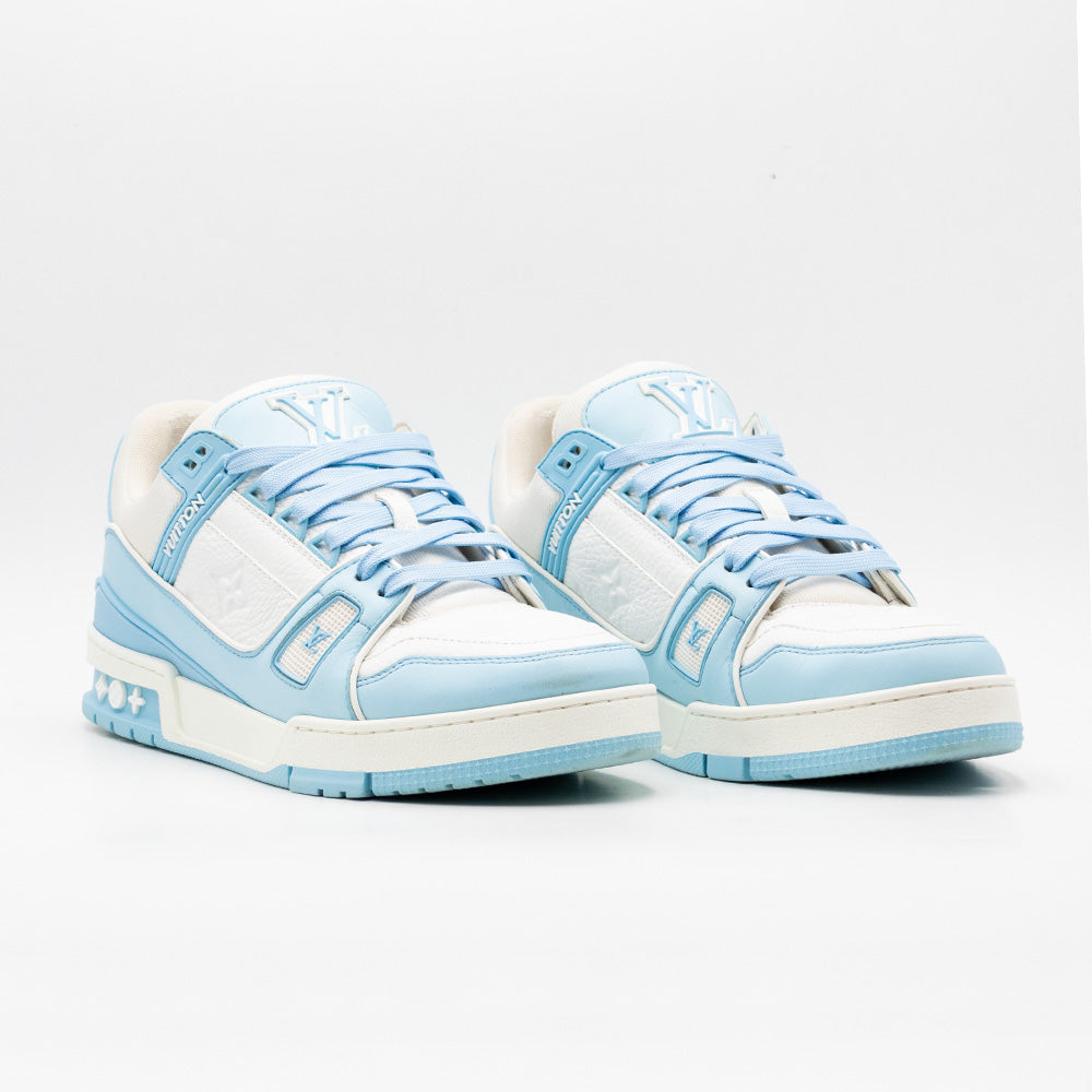 Louis Vuitton Trainer Low White Sky Blue