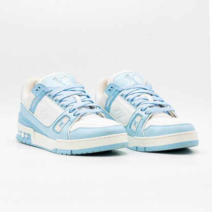 Louis Vuitton Trainer Low White Sky Blue