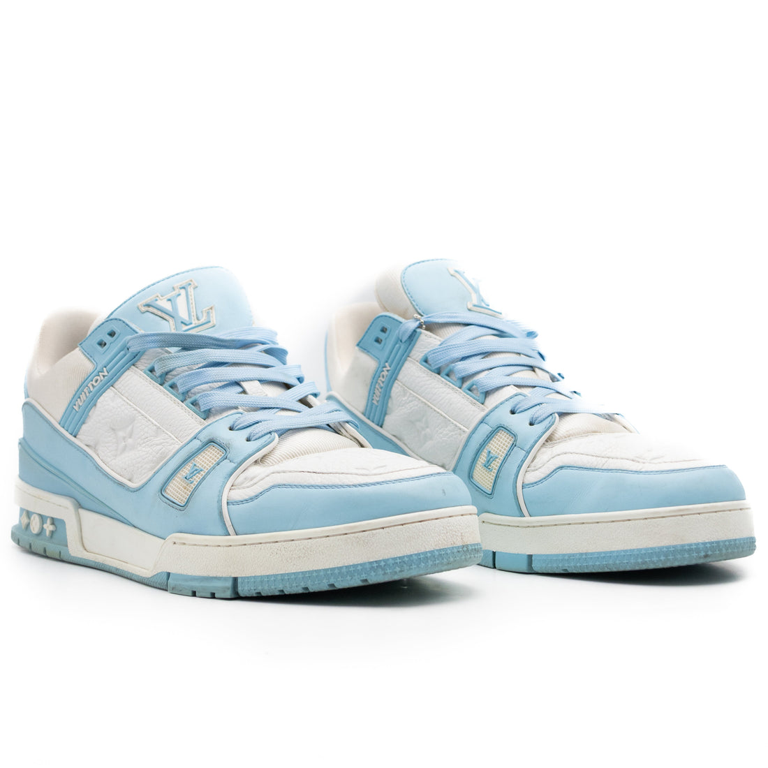 Louis Vuitton Trainer Low White Sky Blue