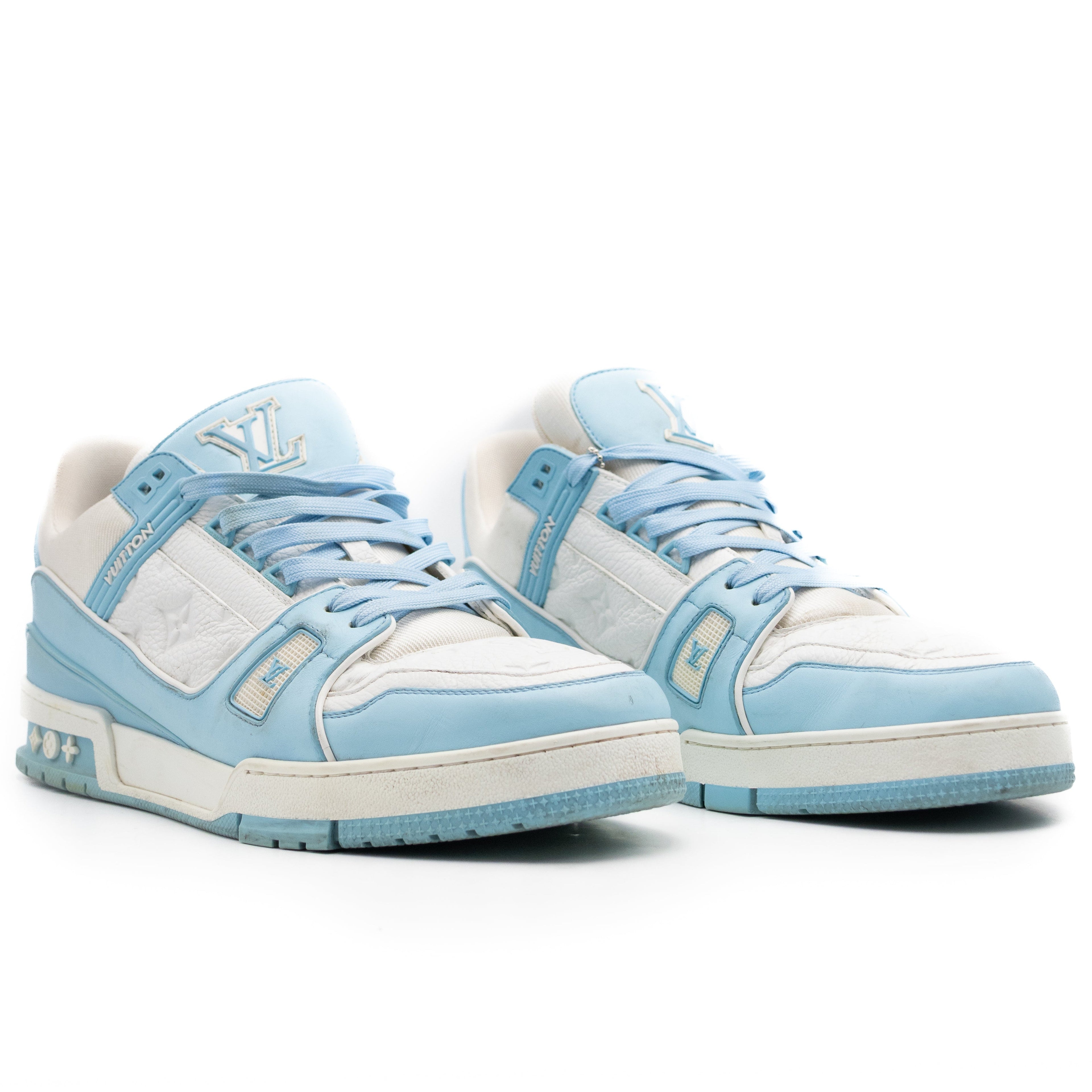 Louis Vuitton Trainer Low White Sky Blue