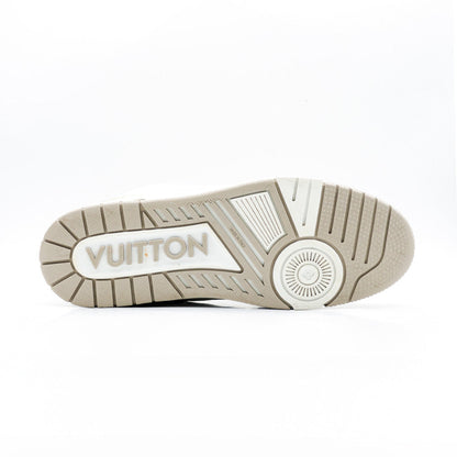 Louis Vuitton Trainer Velcro Beige White