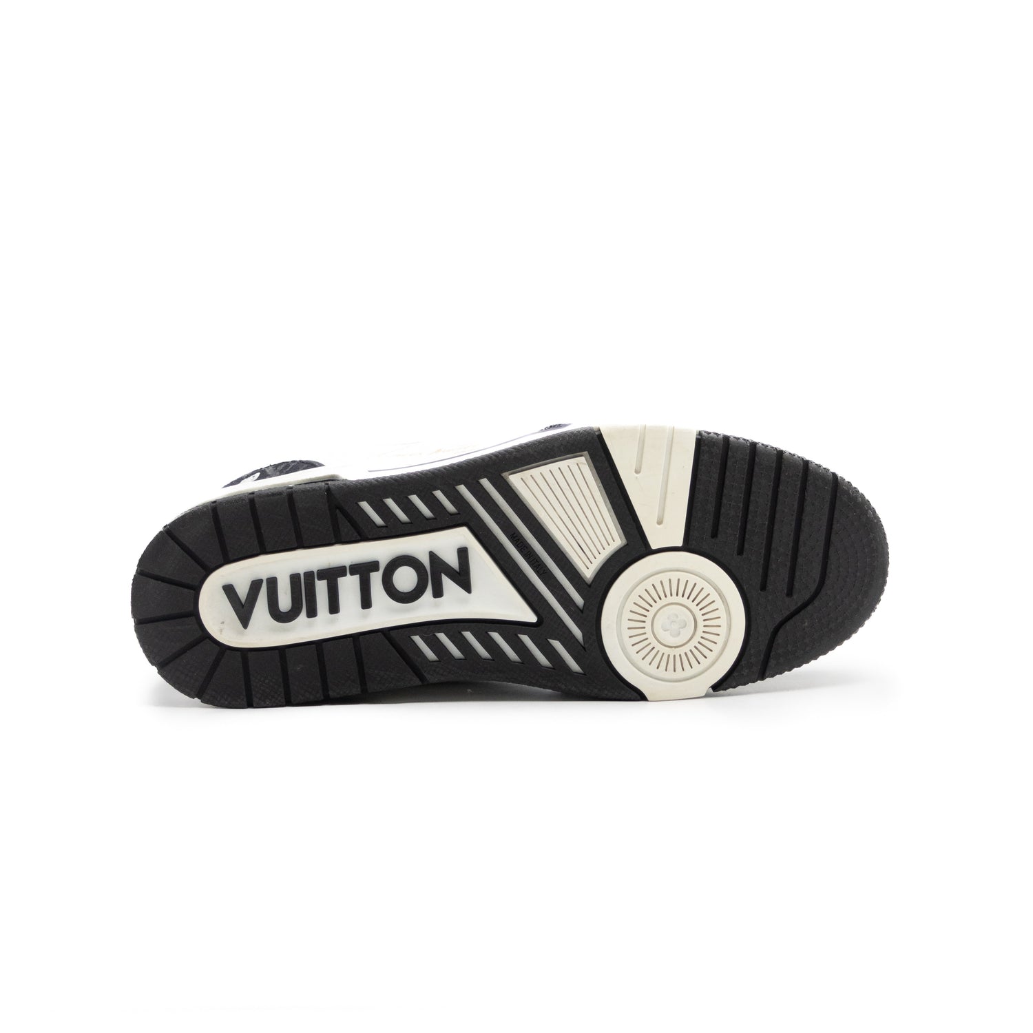 Louis Vuitton Trainer Velcro Strap Monogram Denim Black White
