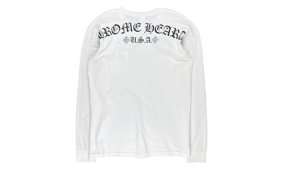 U.S.A Shoulder Logo Long Sleeve Shirt "White" CHRM1608
