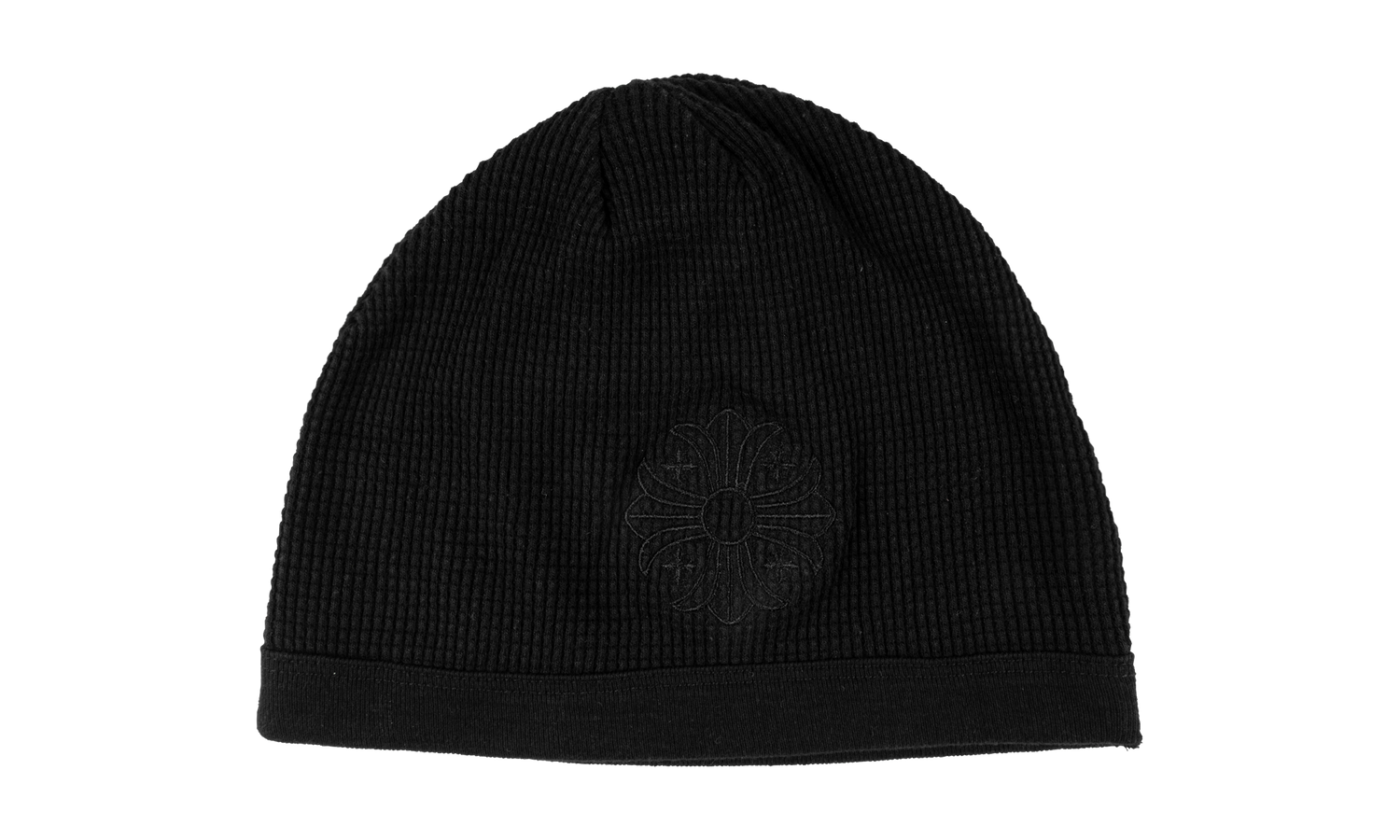 Waffle Cross Beanie Hat "Black" CHRM0785