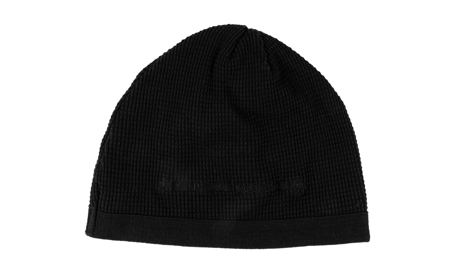 Waffle Cross Beanie Hat "Black" CHRM0785