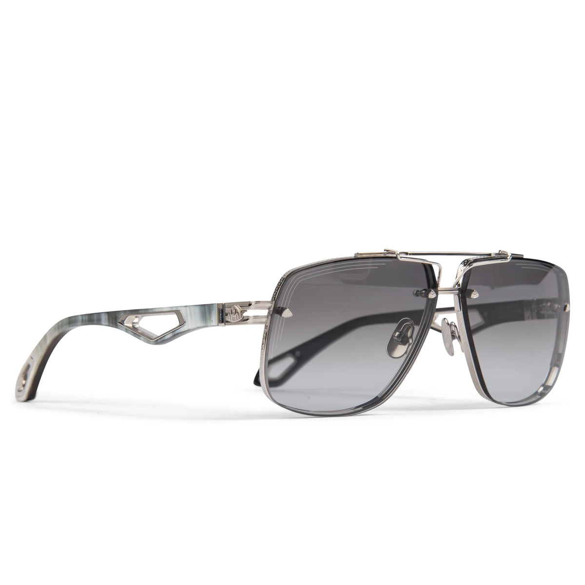 Maybach Eyewear The King II P-HT-Z63 Platinum Grey Gradient Sunglasses Main image