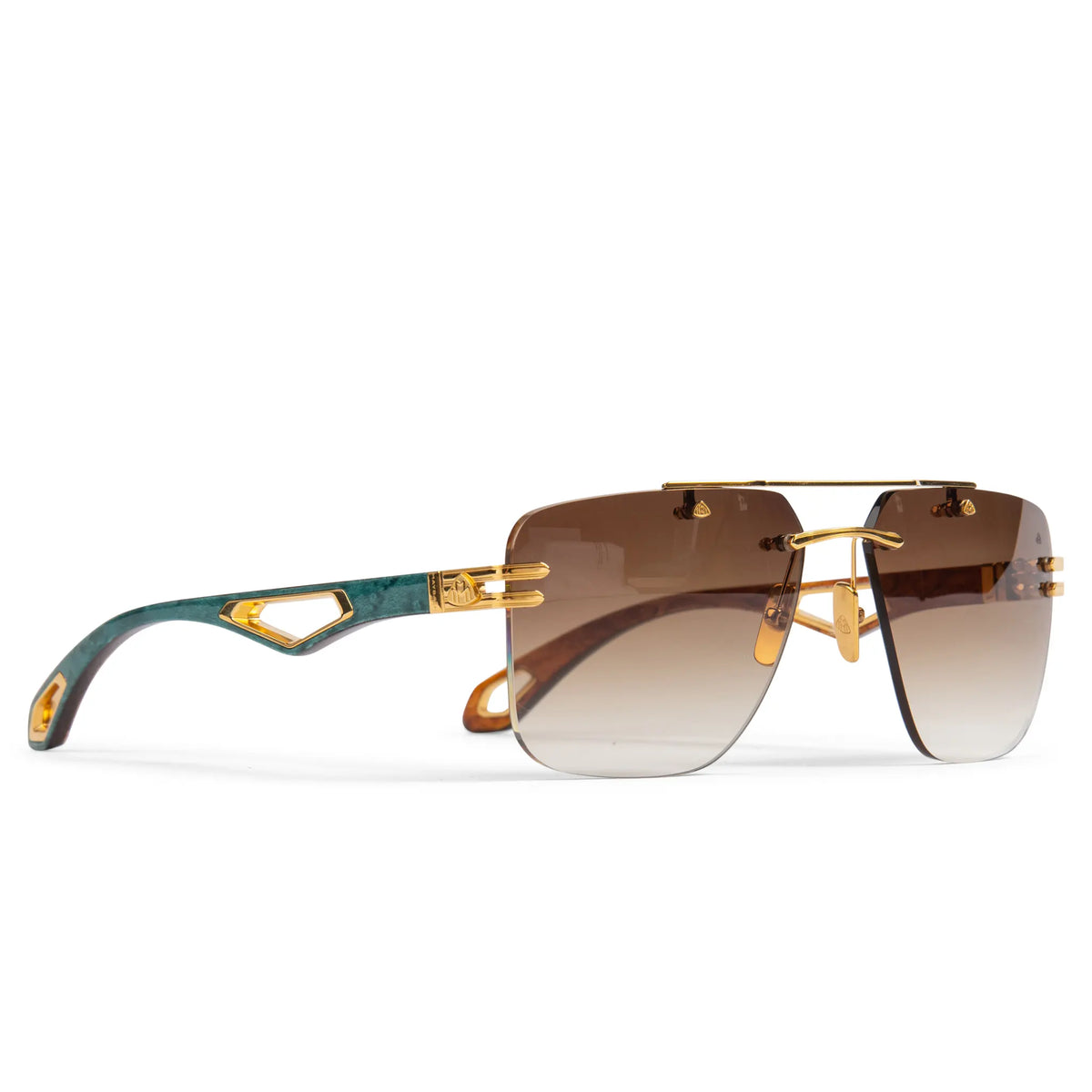 Maybach Eyewear The President I G-WCZ-M09 Gold Light Bronze Gradient Sunglasses Main image