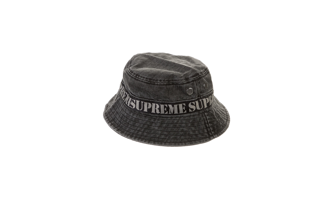 Stencil Webbing Boonie "Black" SU25644