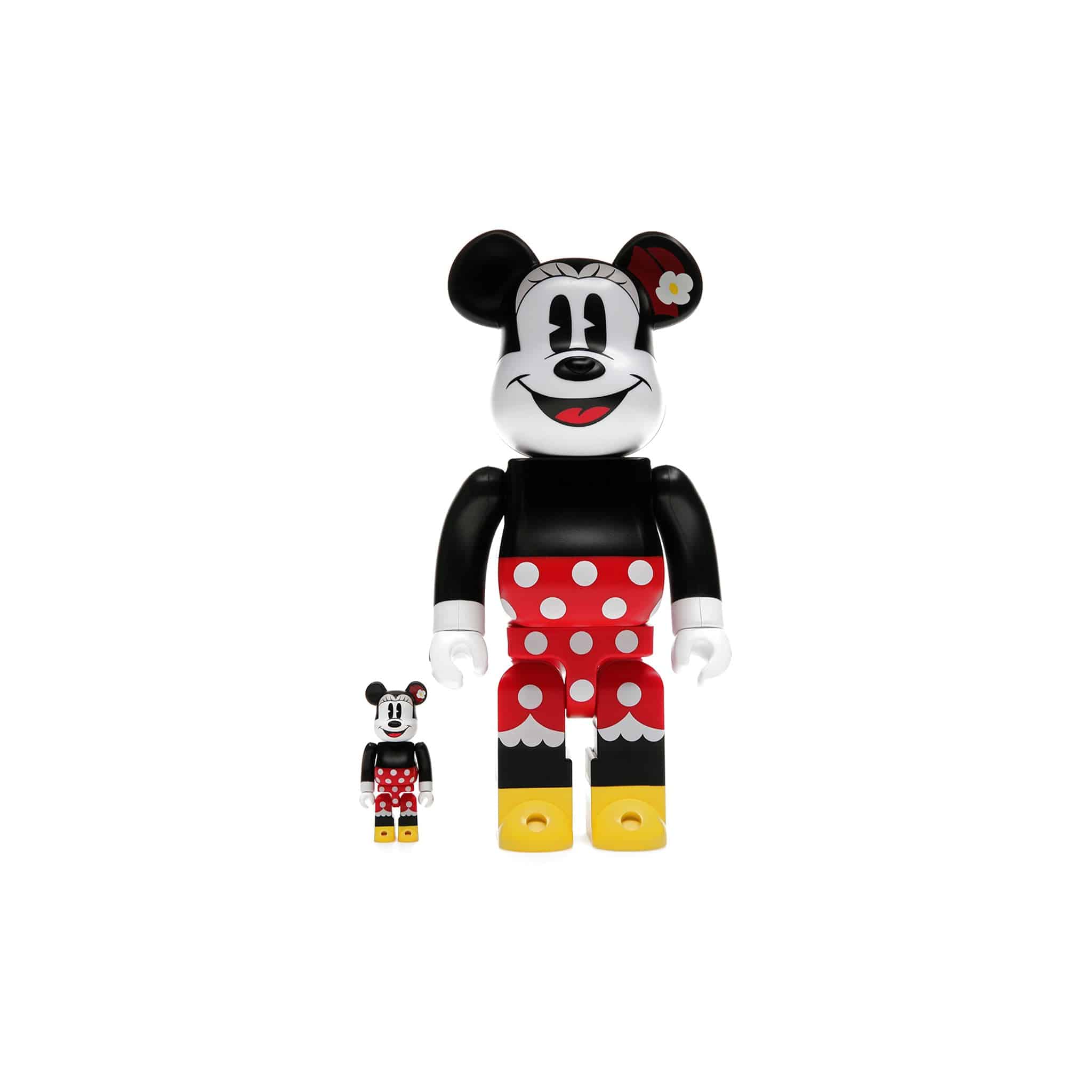 Bearbrick x Disney Minnie Mouse 100% &amp; 400% Set