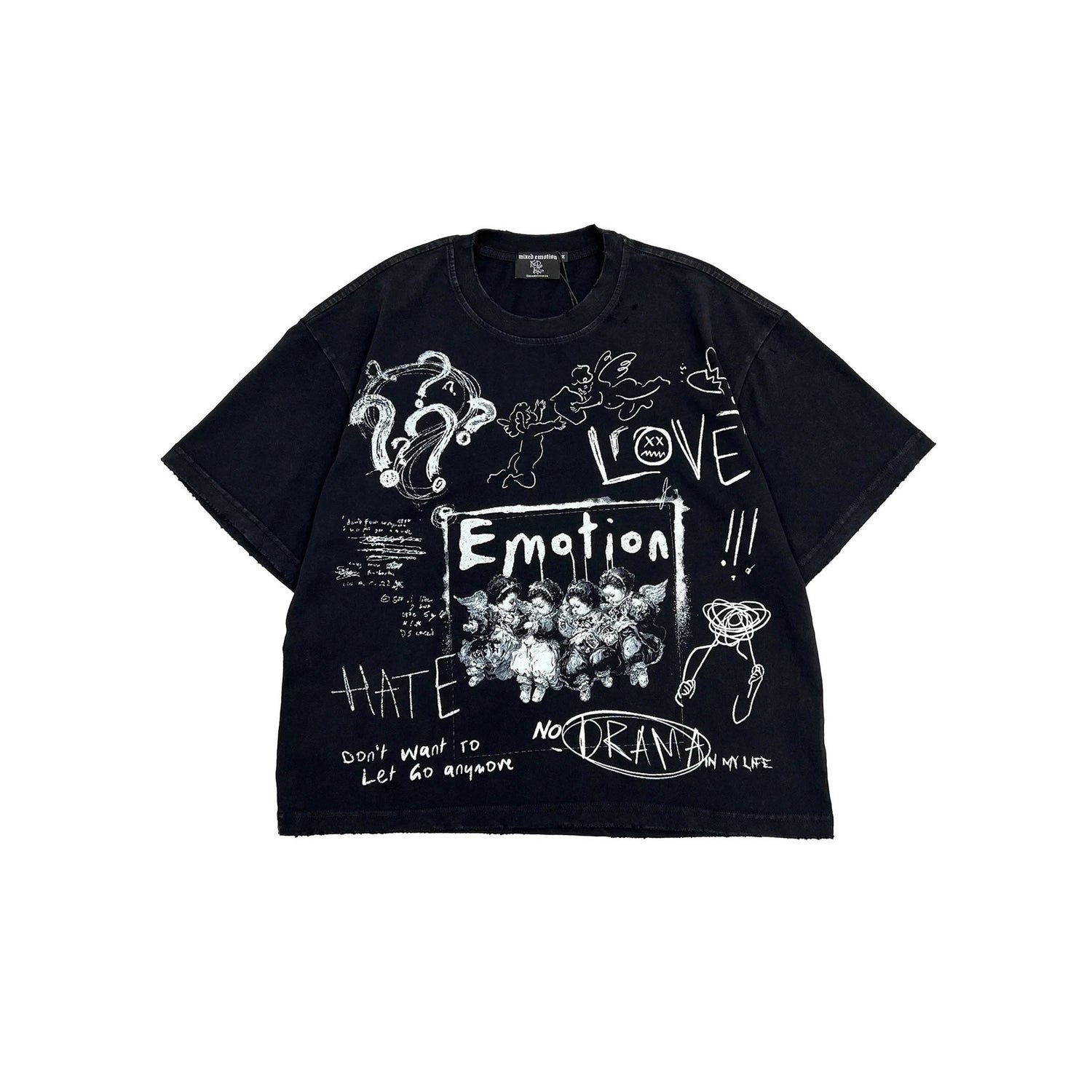 Mixed Emotions Black Chaos Tee
