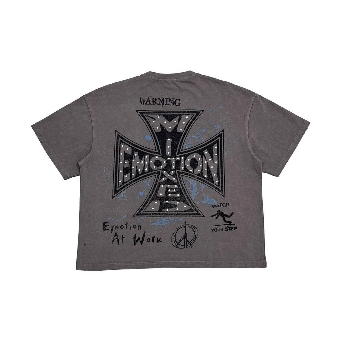 Mixed Emotions Friends Tee Taupe Grey