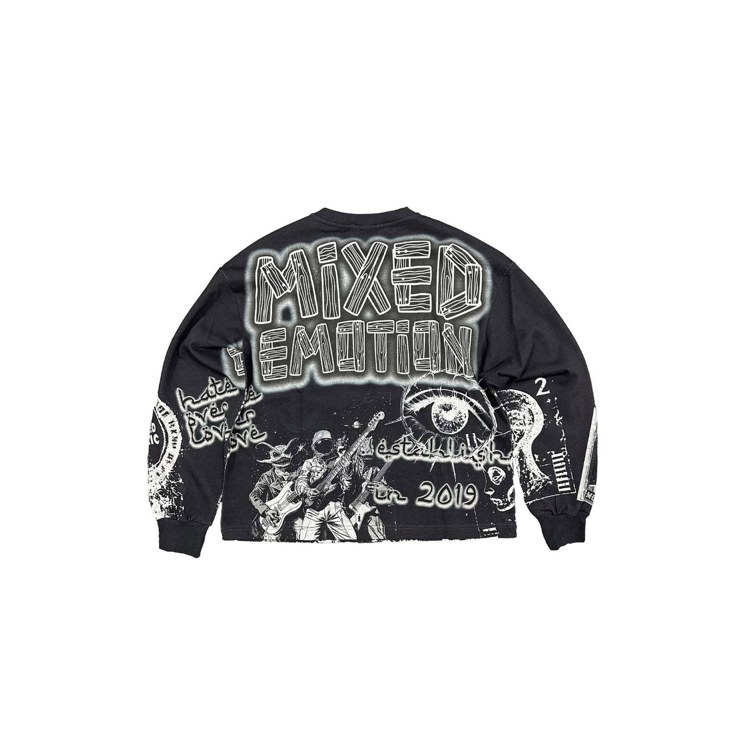 Mixed Emotions Astro Longsleeve Tee Black