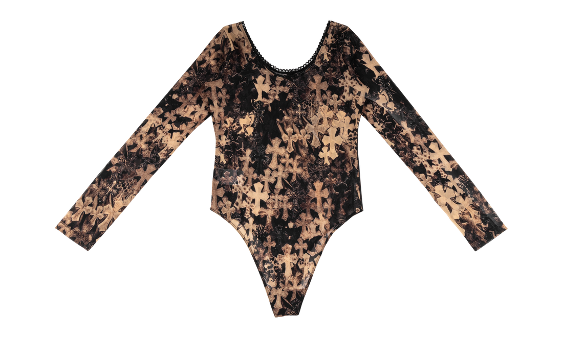 Cross Sheer Mesh body shirt WMNS "Multicolor" CHRM1315