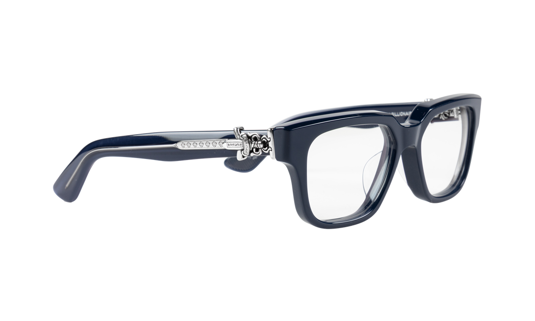 Vagillionaire II Sunglasses "Peacock Navy - Silver" CHRM0995