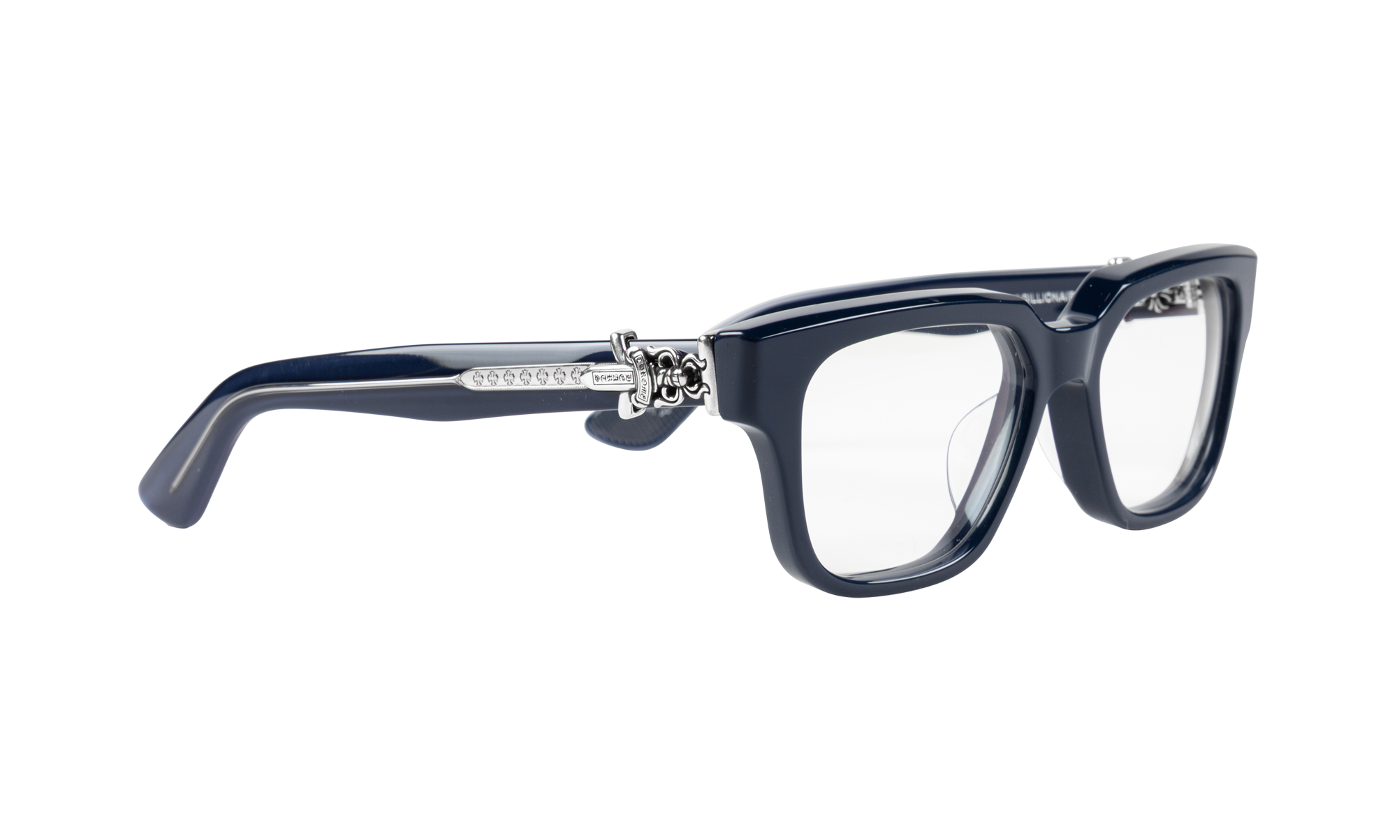 Vagillionaire II Sunglasses "Peacock Navy - Silver" CHRM0995