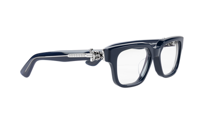 Vagillionaire II Sunglasses "Peacock Navy - Silver" CHRM0995