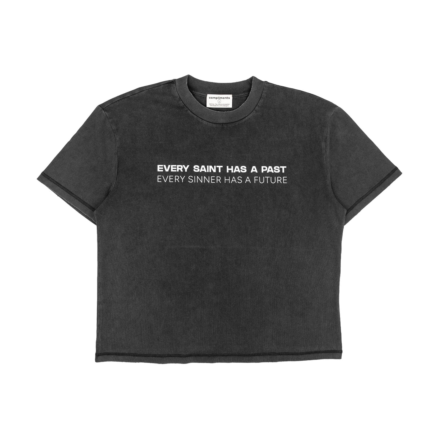 Compliments Sinner &amp; Saint Black Vintage Shirt