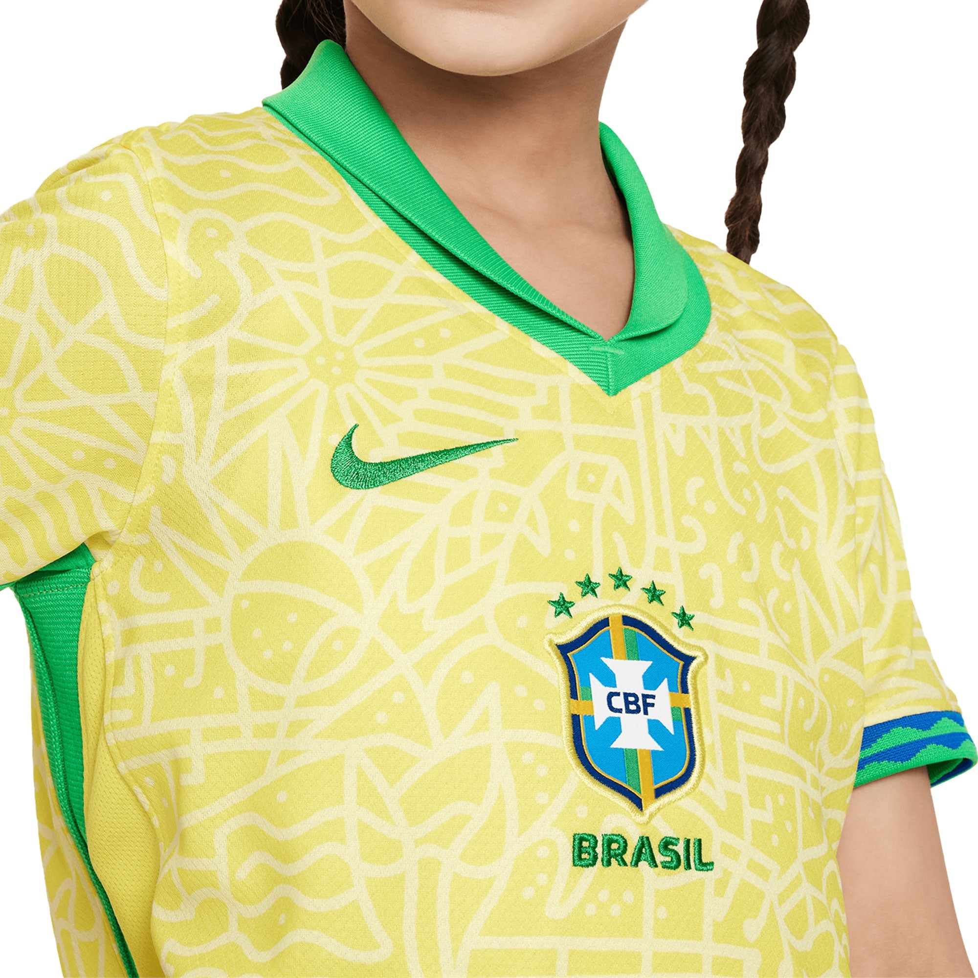 Nike Brazil Kids Home Stadium 2024/25 Jersey