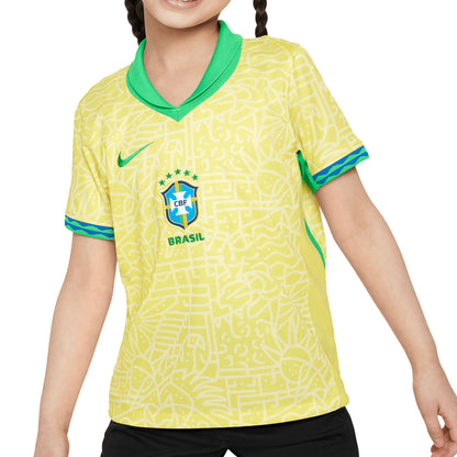 Nike Brazil Kids Home Stadium 2024/25 Jersey