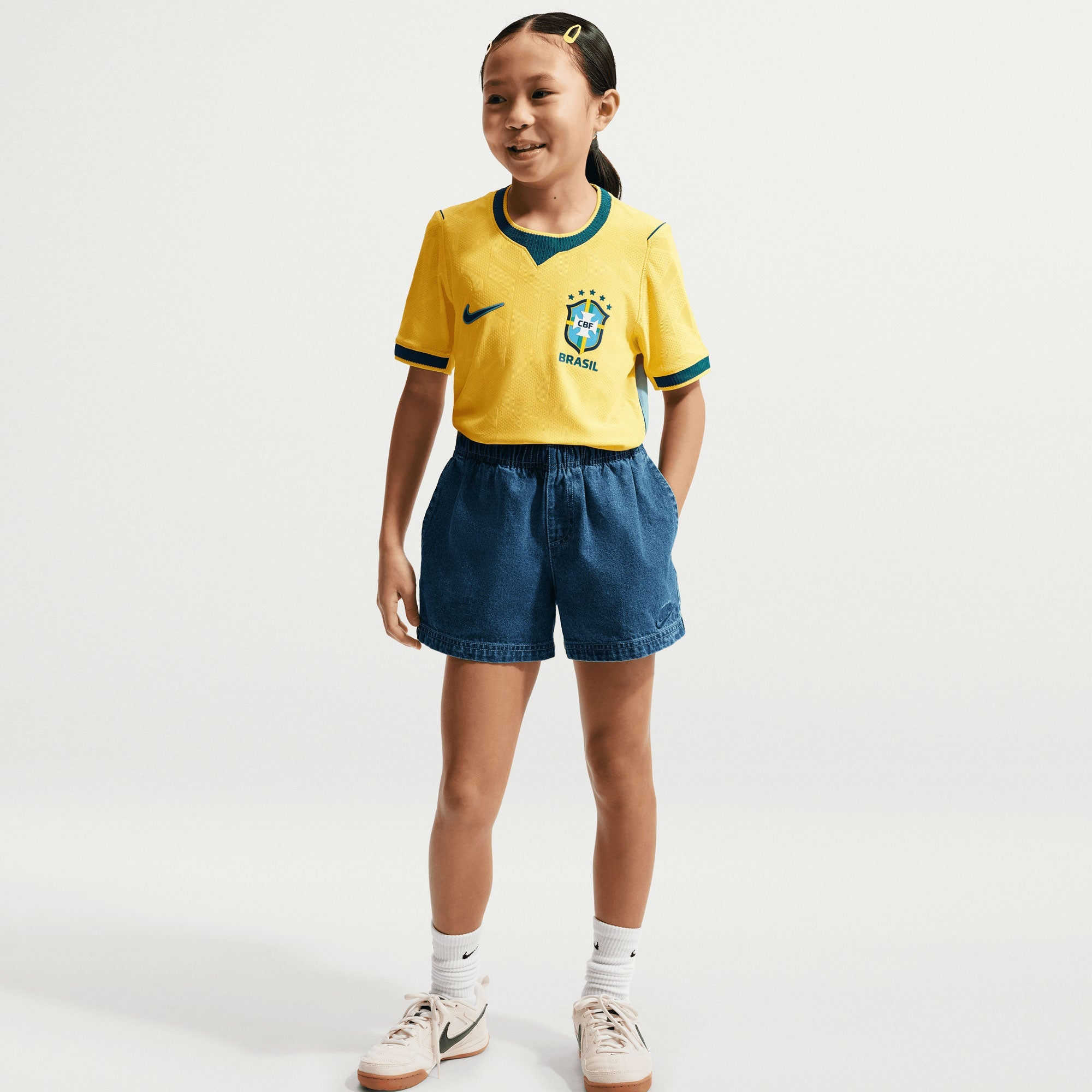 Nike Brazil Kids Home Aero-FIT 2026 Jersey