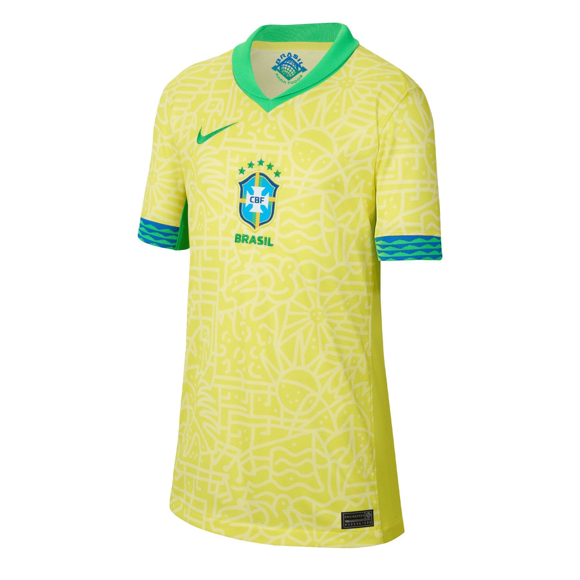 Nike Brazil Kids Home Stadium 2024/25 Jersey