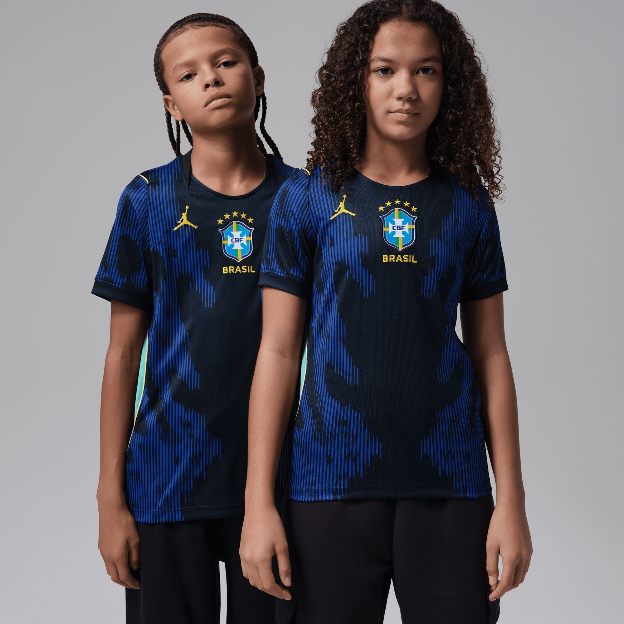 Jordan Brazil Kids Away Stadium 2026 Jersey