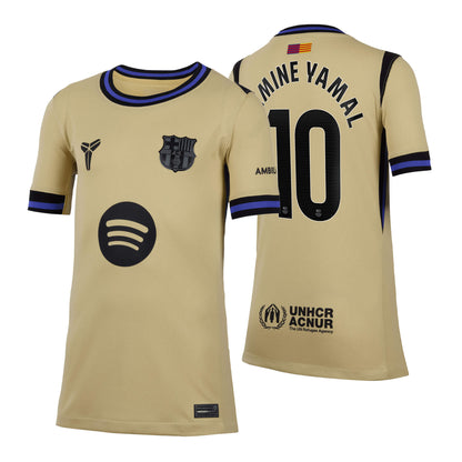 Nike FC Barcelona Kids Away Stadium 2025/26 Jersey w/ Lamine Yamal 