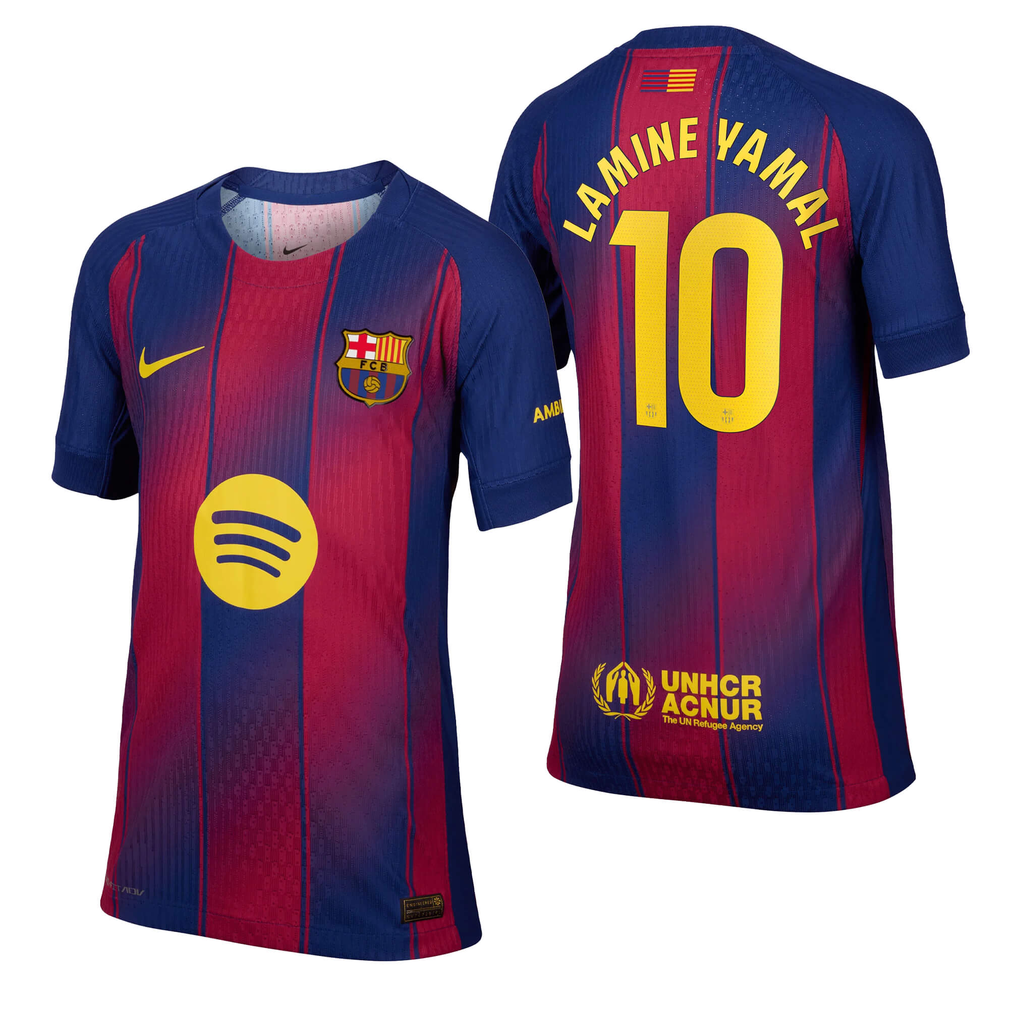 Nike FC Barcelona Kids Home Dri-FIT ADV Liga 2025/26 Jersey w/ Lamine Yamal #10