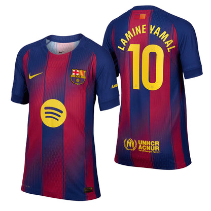 Nike FC Barcelona Kids Home Dri-FIT ADV Liga 2025/26 Jersey w/ Lamine Yamal 