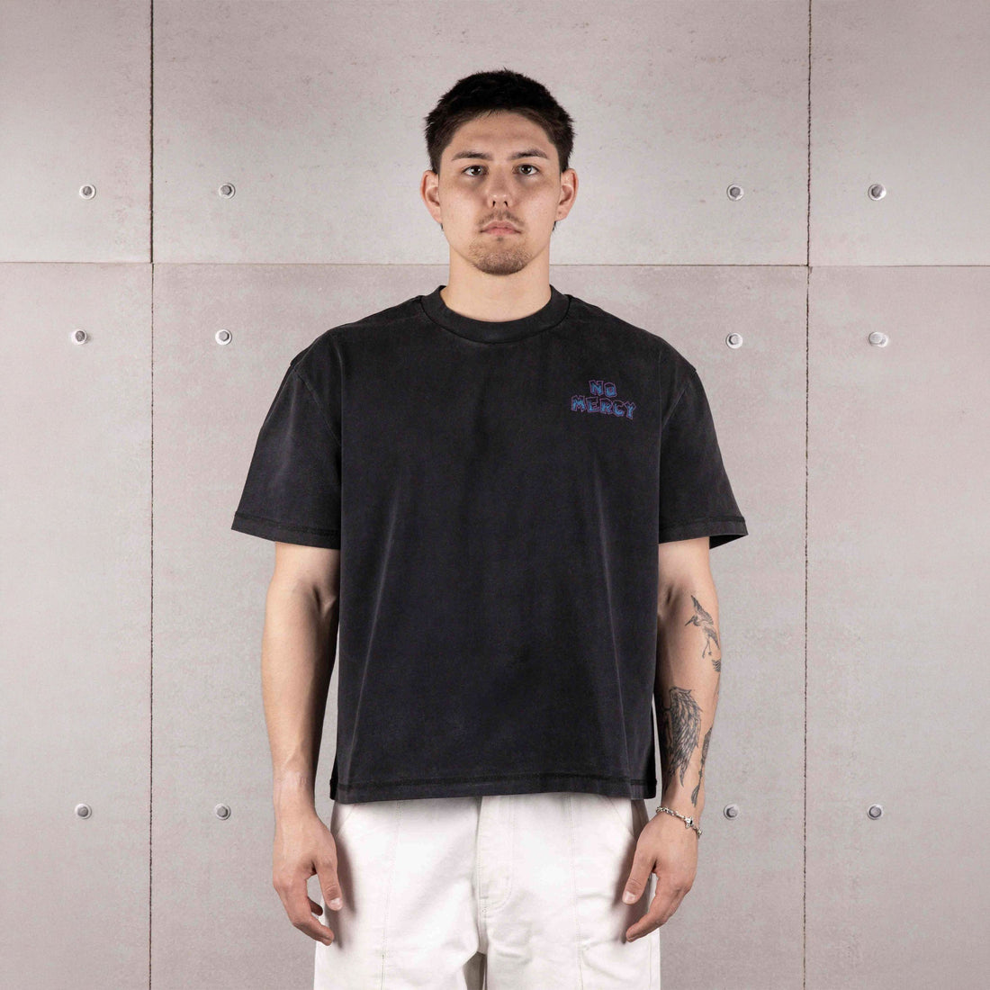 Commons No Mercy Not Ever Tee Vintage Black
