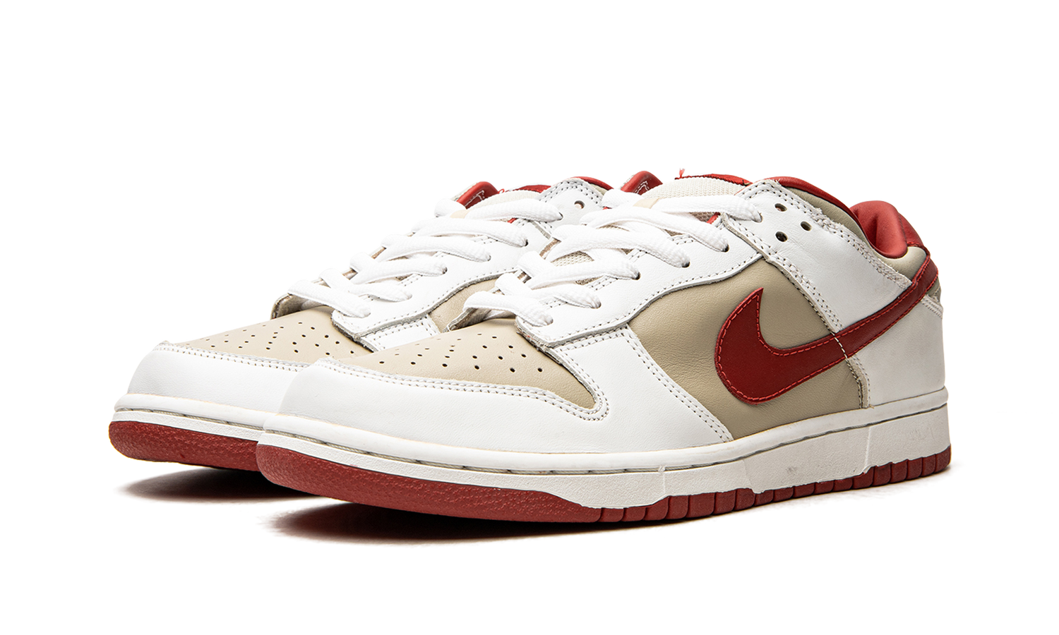 DUNK LO PRO MNS WMNS "Light Stone Varsity Red" 302517 161
