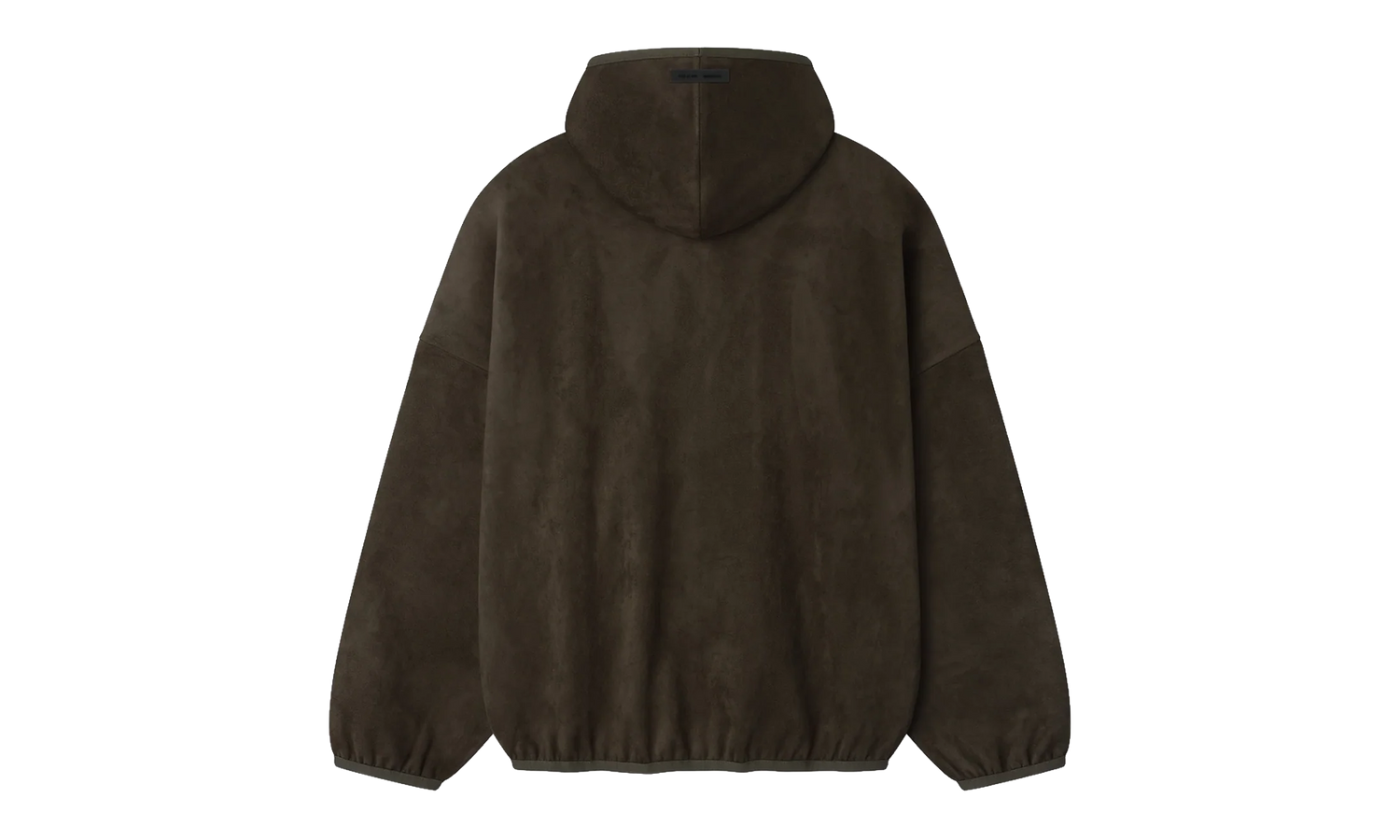 Suede Fleece Modern Hoodie "Brown" 192HO256943F