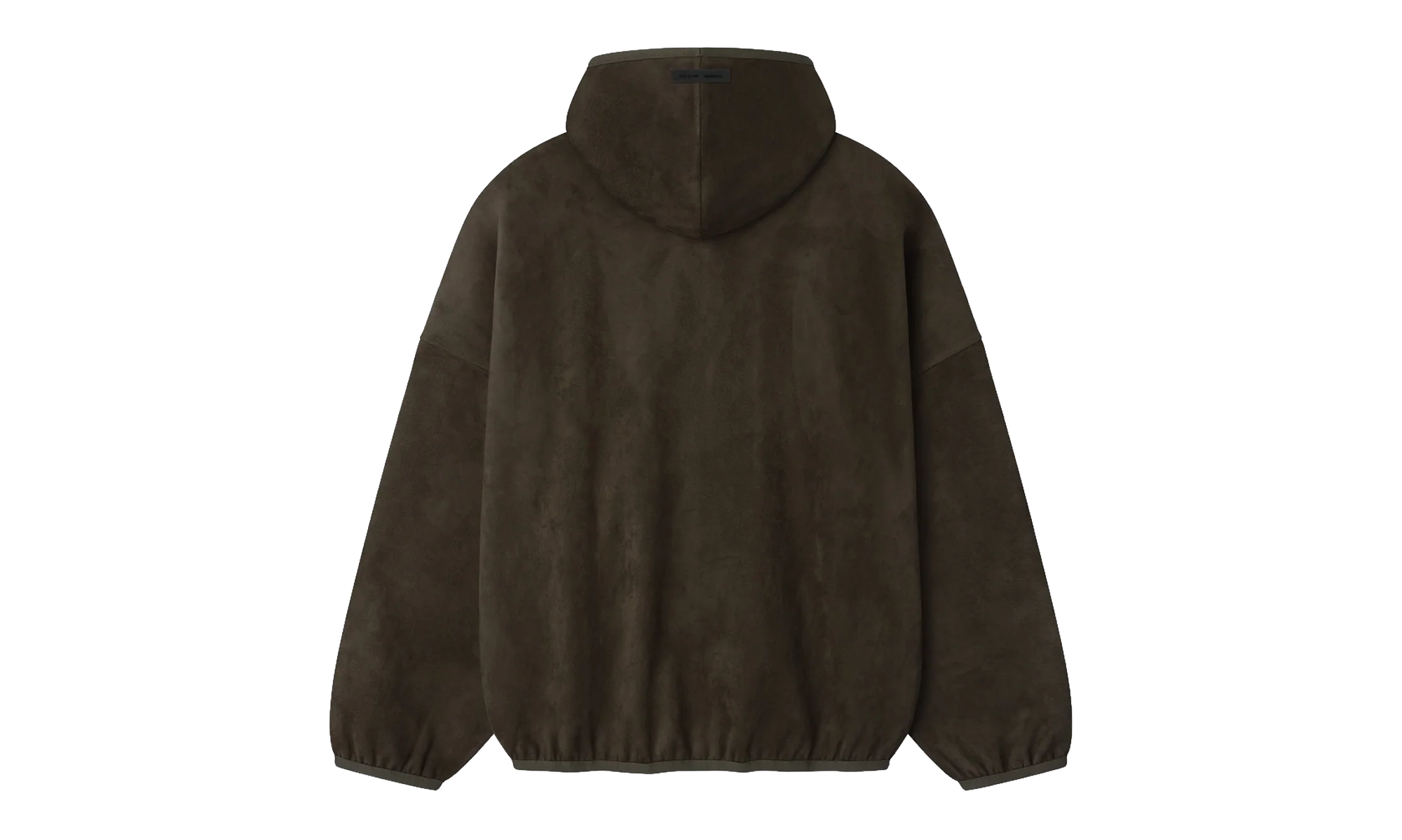 Suede Fleece Modern Hoodie "Brown" 192HO256943F