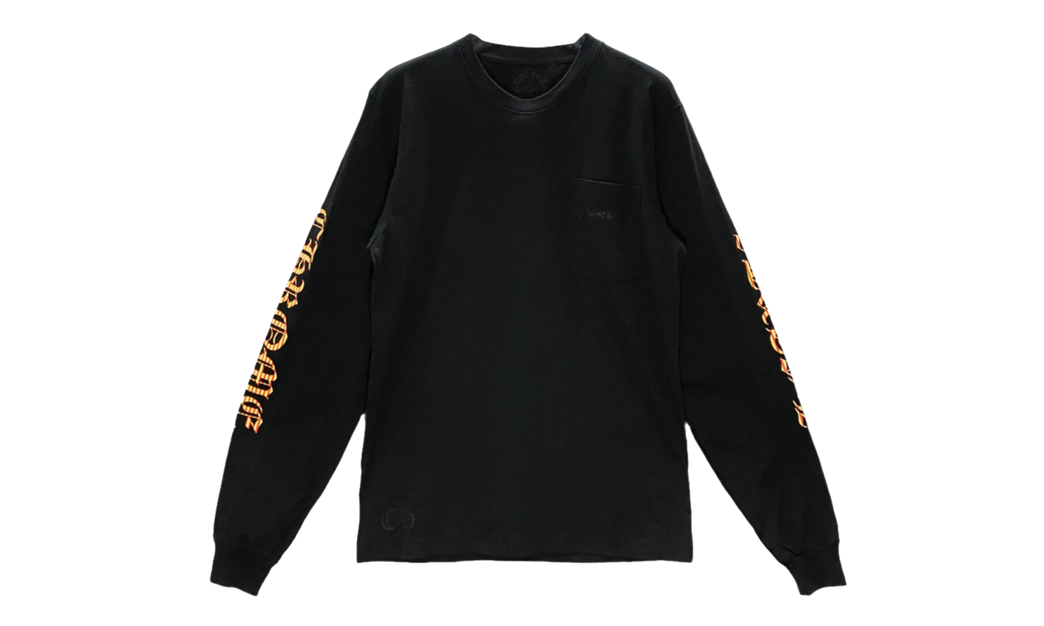 Yellow Dagger Script Logo Long Sleeve "Black" CHRM0829