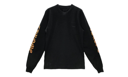 Yellow Dagger Script Logo Long Sleeve "Black" CHRM0829