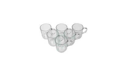 Supreme Duralex Glass Mugs "Clear - Set of 6" SU23158