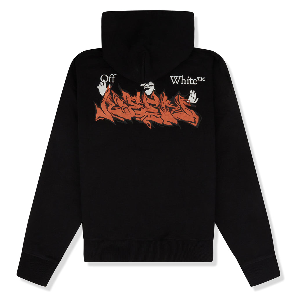 Off-White Marker Graffiti Spray Black Hoodie