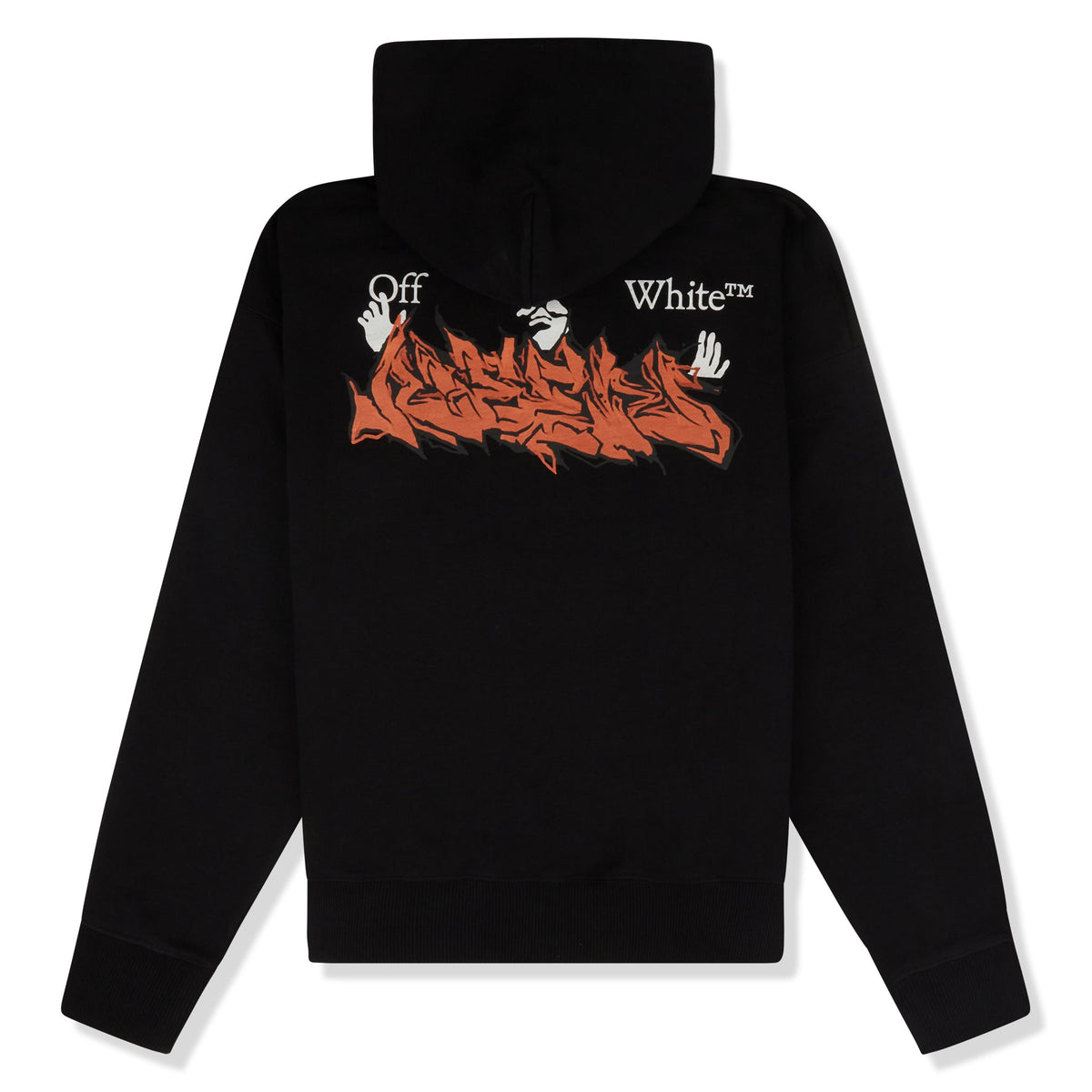 Off-White Marker Graffiti Spray Black Hoodie