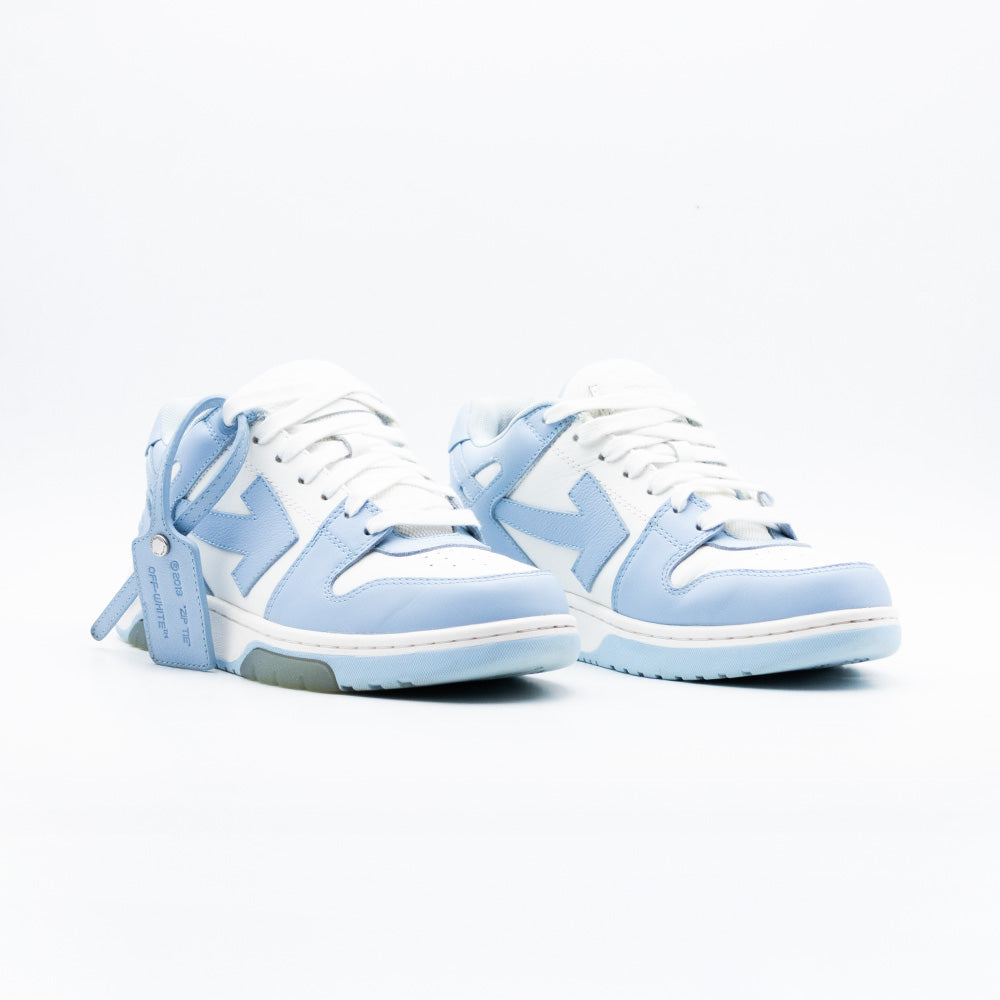 Off-White Out Of Office  Low Tops Leather White Light Blue
