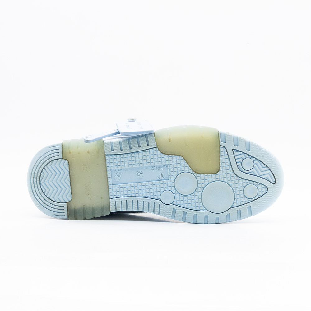 Off-White Out Of Office  Low Tops Leather White Light Blue