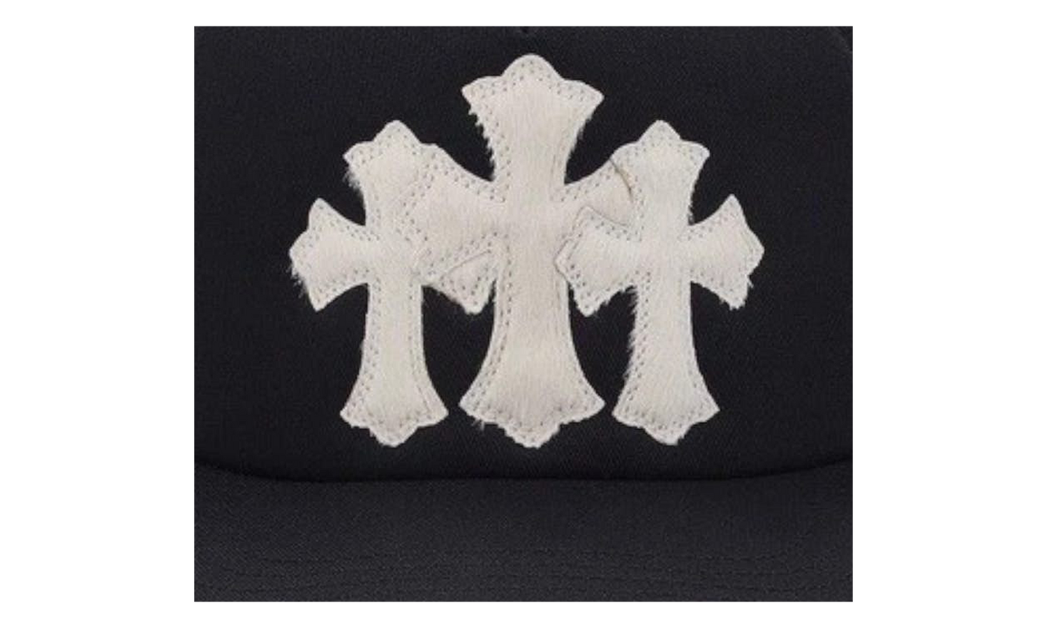 Triple Cross Cemetery Hat "Black - Calfskin/Mohair" CHRM0635