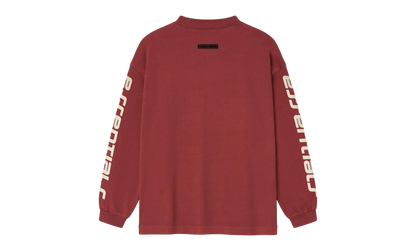 Essentials Classic Long Sleeve Tee GS "Crimson" 785HO251441K