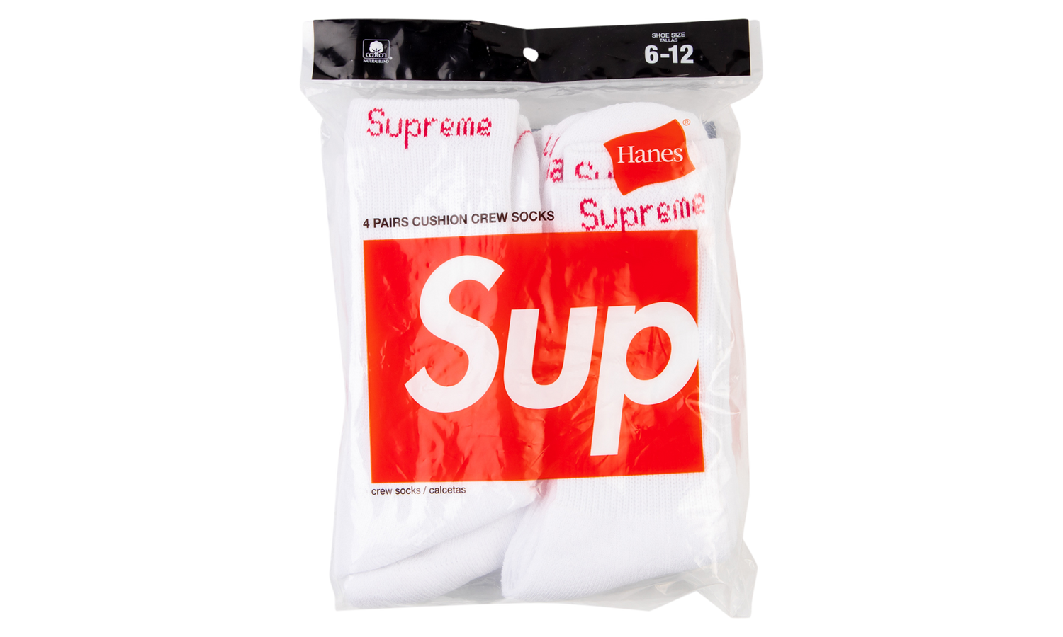 Hanes Socks (4) "White" SU0913
