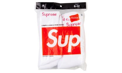Hanes Socks (4) "White" SU0913