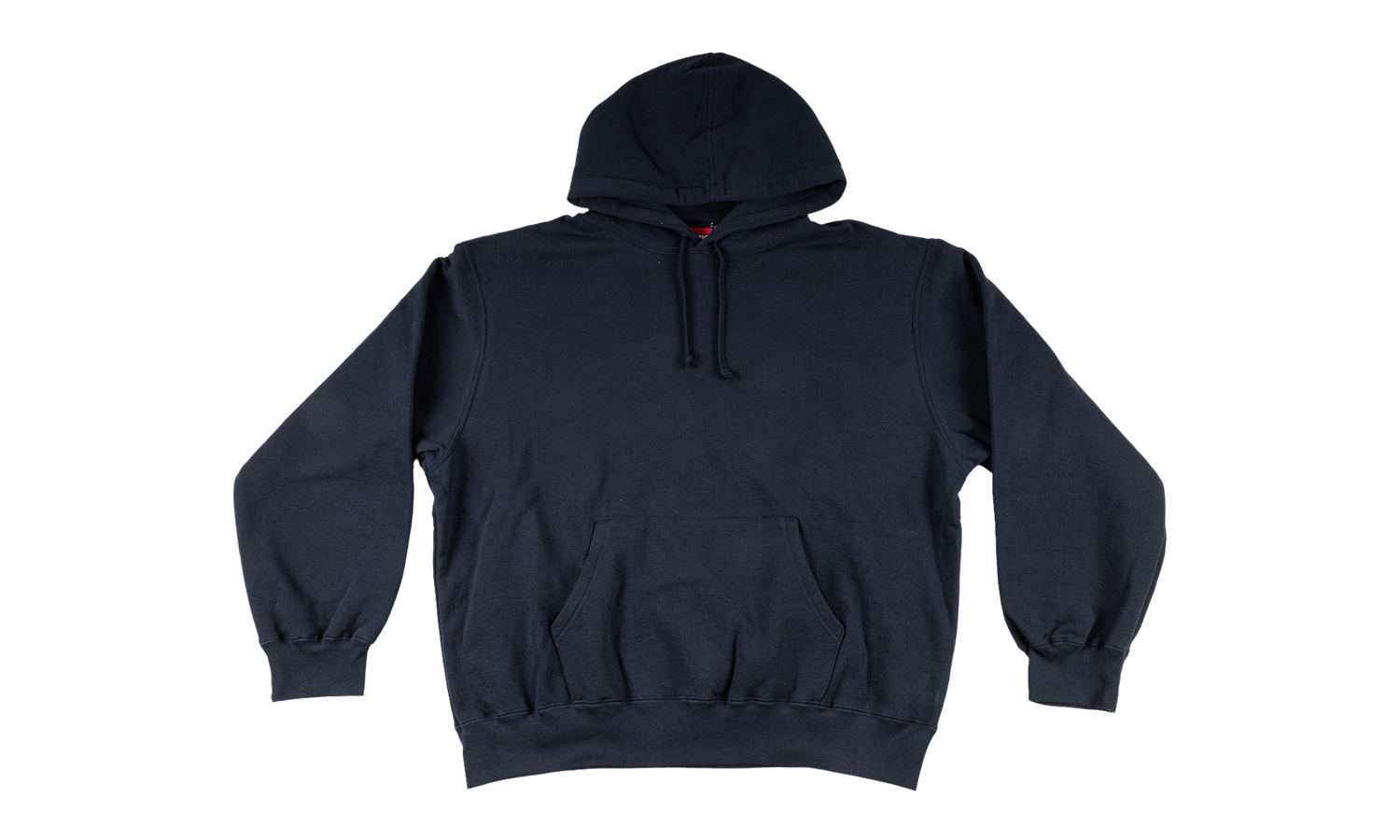 Satin Appliqué Hooded Sweatshirt "SS26 - Navy" SU27031